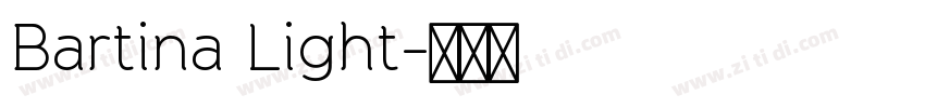 Bartina Light字体转换